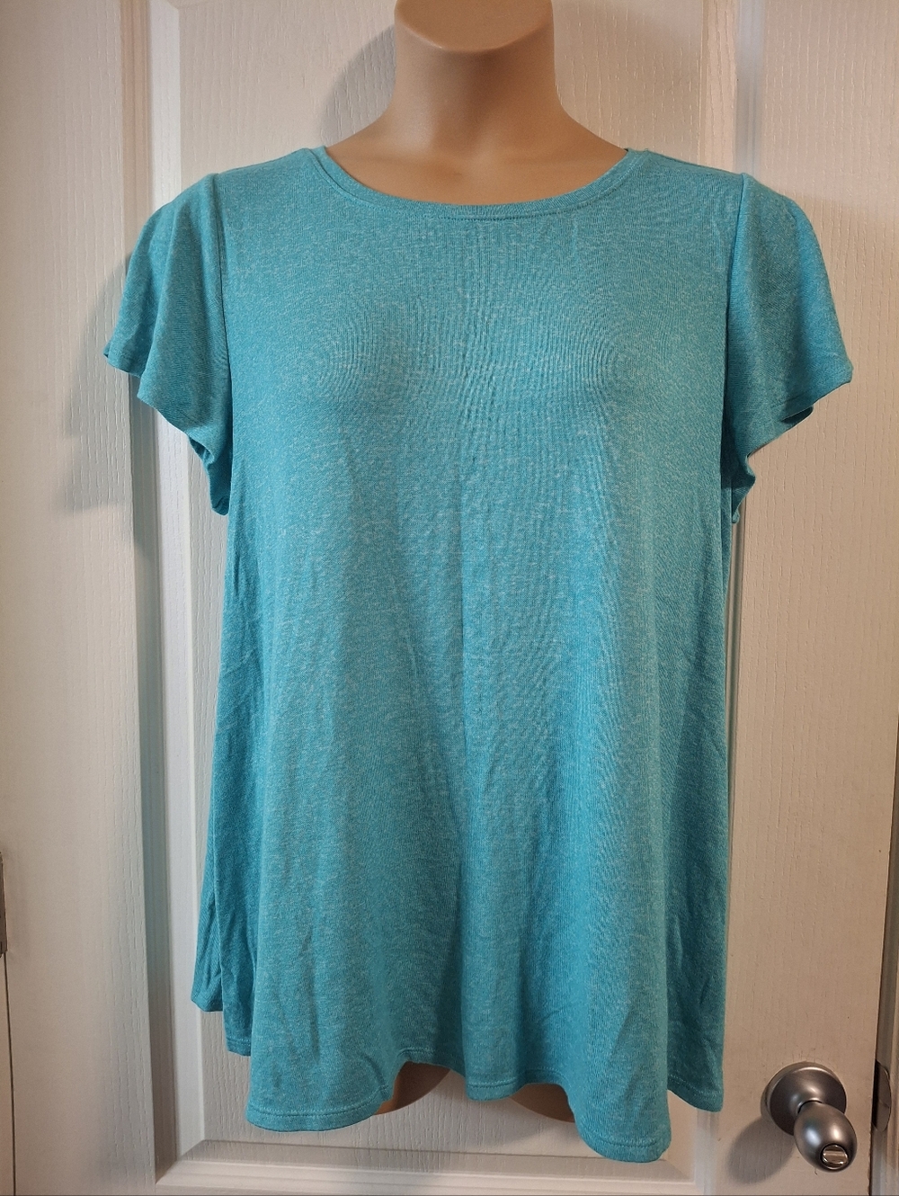 Lane Bryant NWOT 14 16 Women’s Teal Short-Sleeve Swing Top
